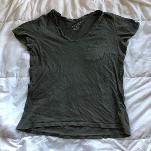 Army Green Women’s V Neck